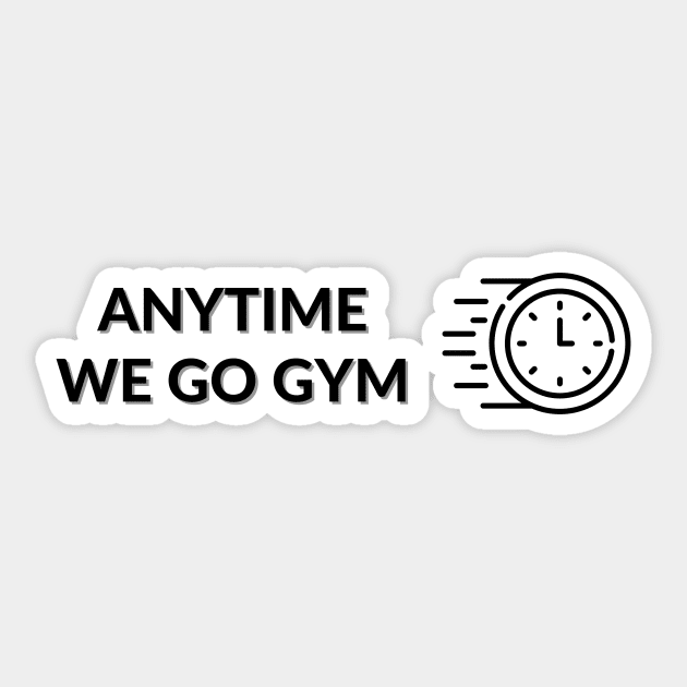 Anytime Fitness | Anytime We Go Gym Clock Logo Sticker by MrDoze